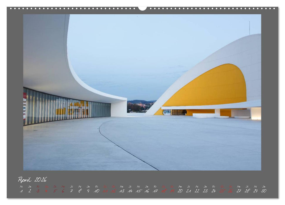 Moderne Architektur - Oscar Niemeyer Kulturzentrum (CALVENDO Wandkalender 2026)