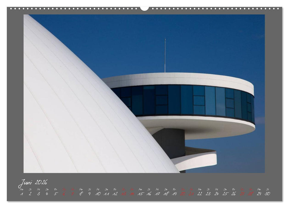 Moderne Architektur - Oscar Niemeyer Kulturzentrum (CALVENDO Wandkalender 2026)