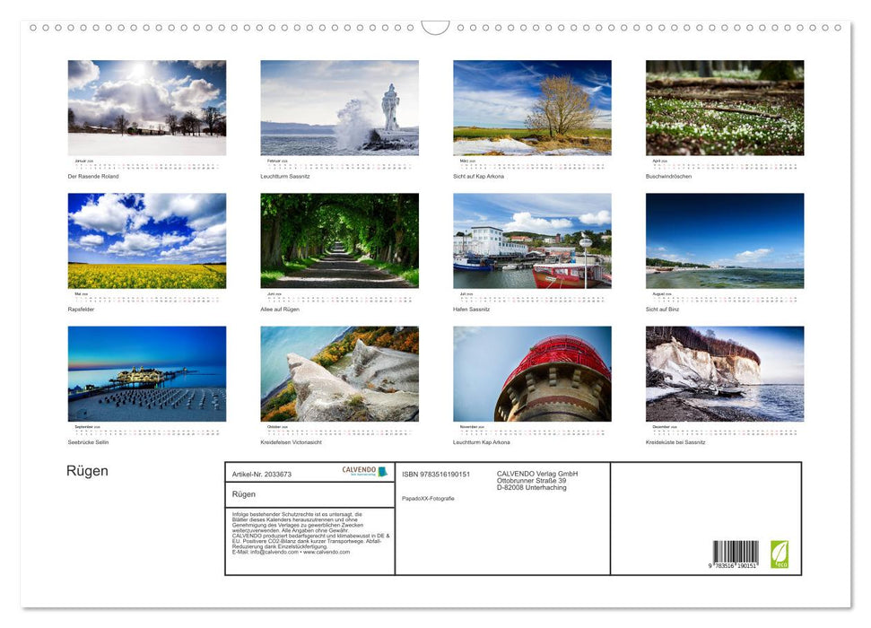 Rügen (CALVENDO Wandkalender 2026)