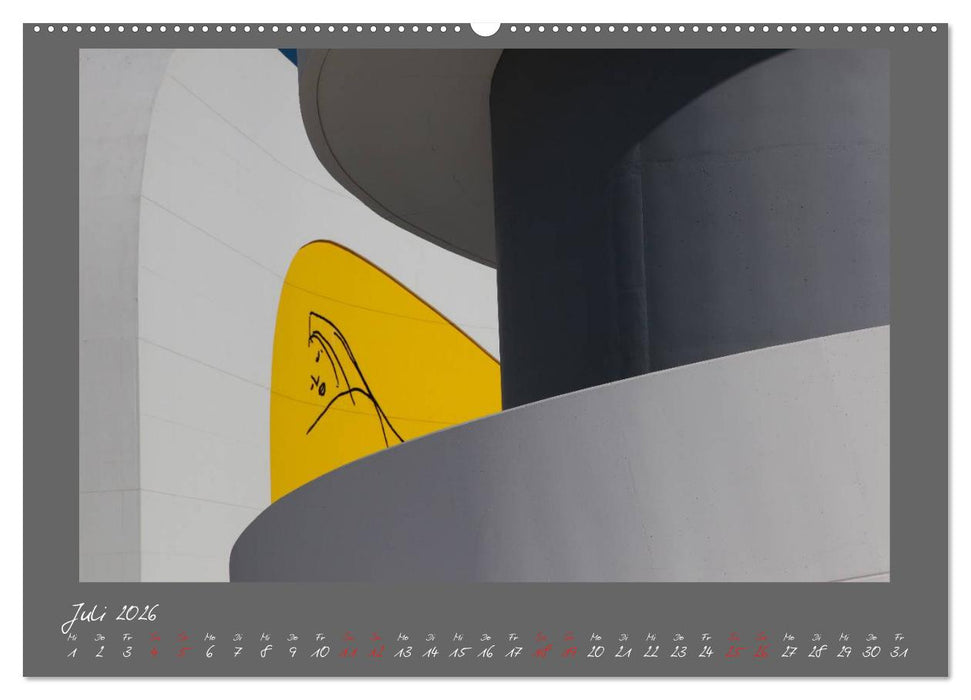 Moderne Architektur - Oscar Niemeyer Kulturzentrum (CALVENDO Premium Wandkalender 2026)
