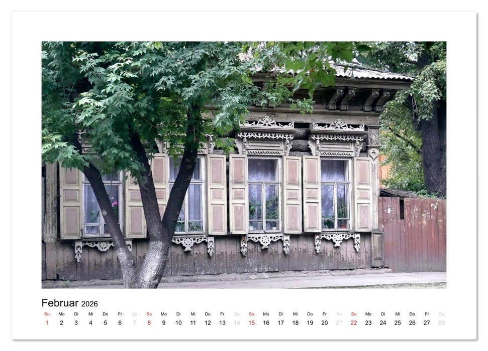 Holzhäuser in Irkutsk (CALVENDO Wandkalender 2026)
