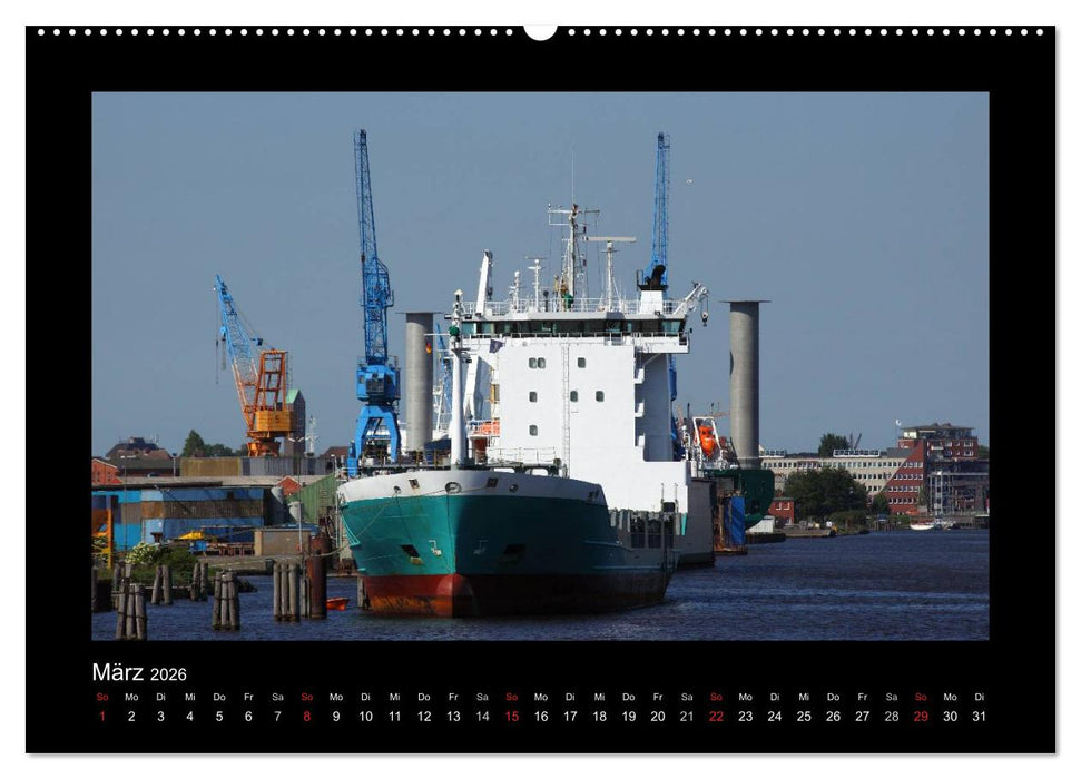 Auf Große Fahrt - Schiffe im Hafen und auf See (CALVENDO Wandkalender 2026)