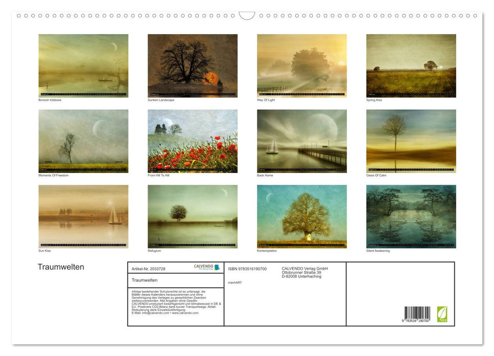 Traumwelten (CALVENDO Wandkalender 2026)