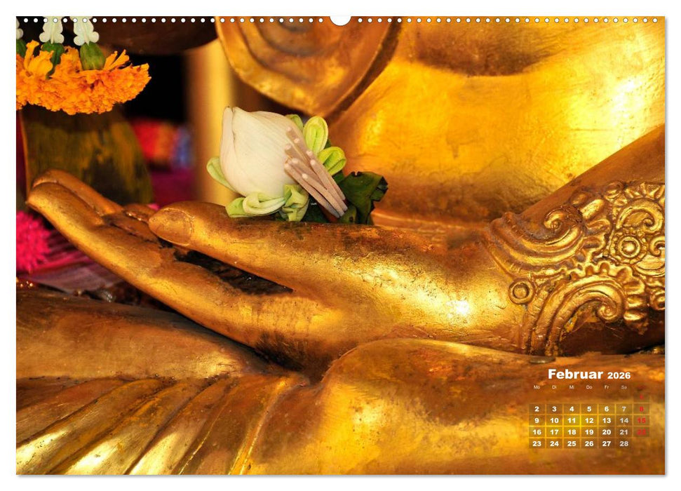 Thailands Buddhas (CALVENDO Premium Wandkalender 2026)