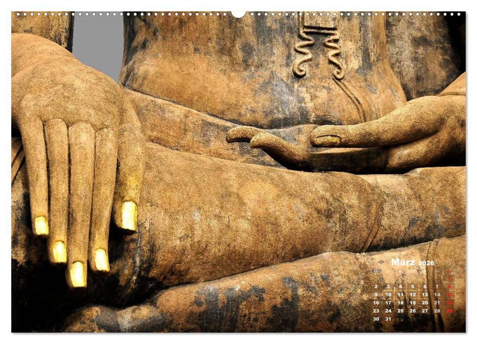 Thailands Buddhas (CALVENDO Premium Wandkalender 2026)