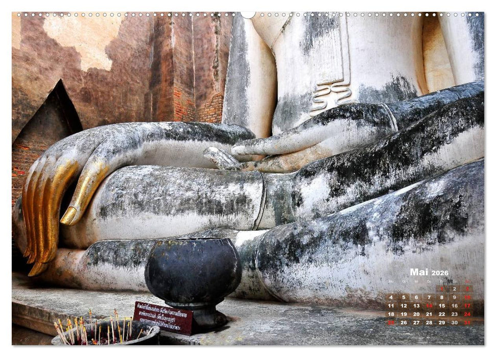 Thailands Buddhas (CALVENDO Premium Wandkalender 2026)