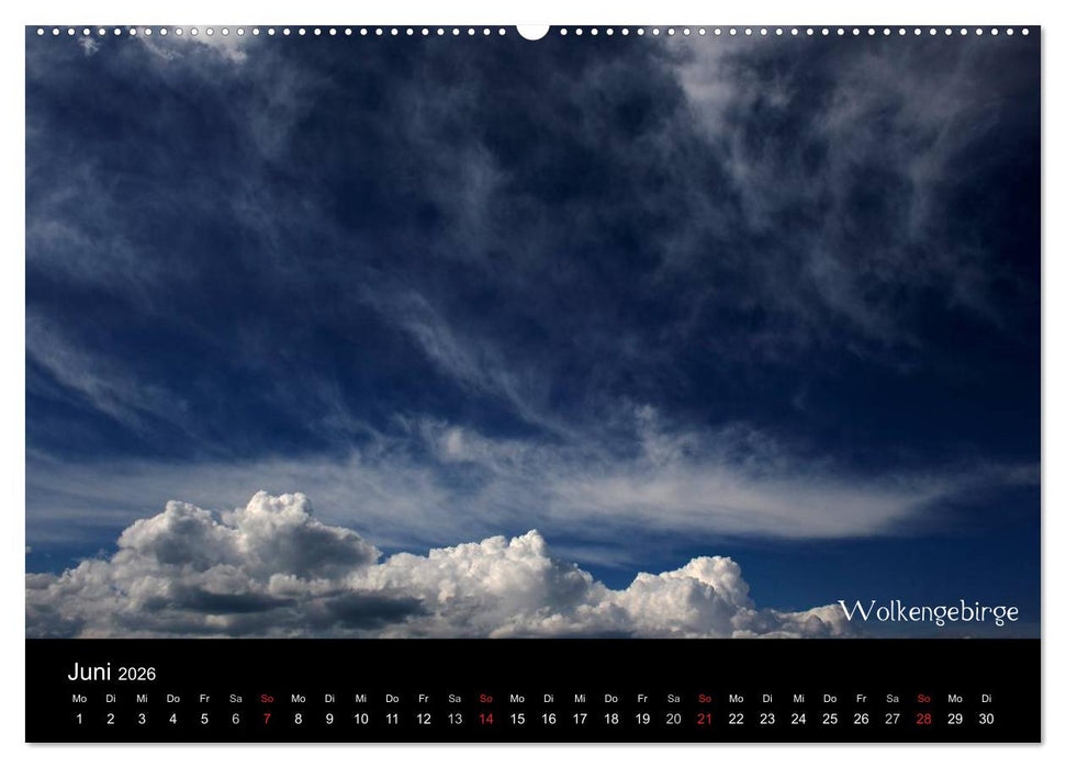 Wolken-Kunstwerke (CALVENDO Wandkalender 2026)