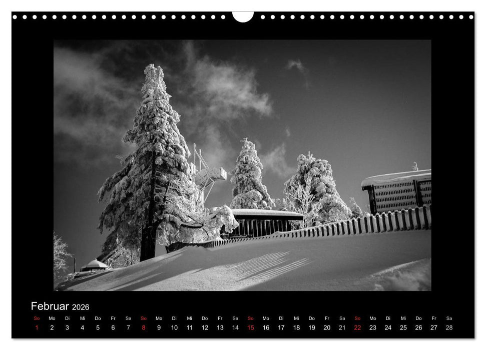 Harz-Bilder in monochrome (CALVENDO Wandkalender 2026)