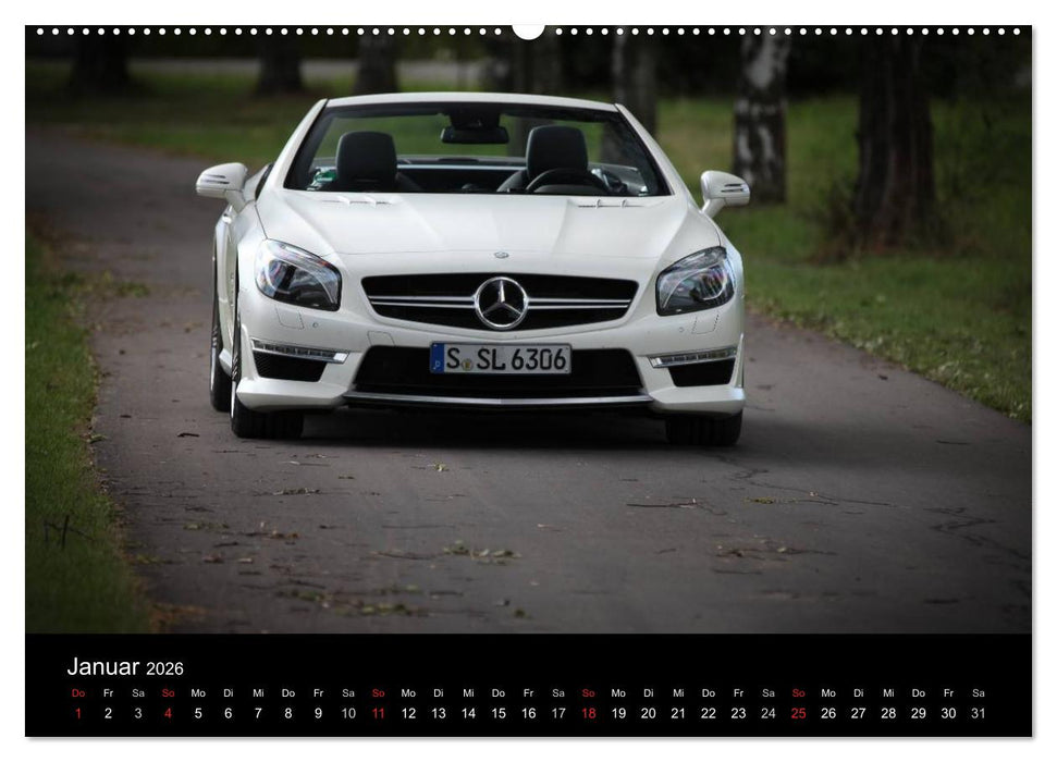 Mercedes-Benz SL 63 AMG (CALVENDO Premium Wandkalender 2026)