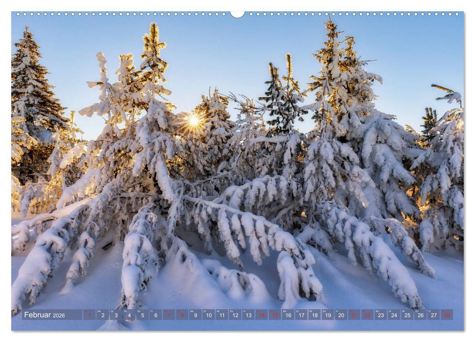 Vom Gebirge bis zum Meer, Alpen/Erzgebirge - Mitteldeutschland - Küste (CALVENDO Premium Wandkalender 2026)