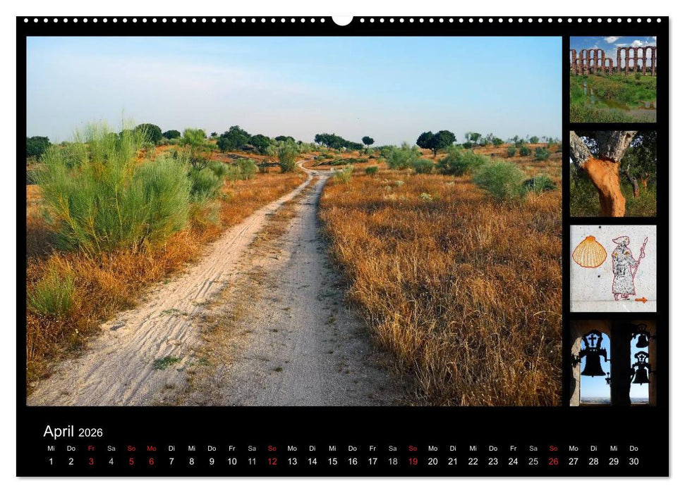 Via de la Plata - auf dem Jakobsweg von Sevilla nach Santiago (CALVENDO Premium Wandkalender 2026)