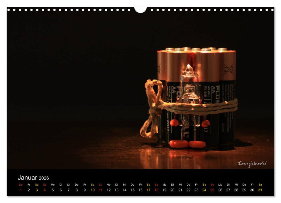 Bernie Blitz - Eine Birne sucht Erleuchtung (CALVENDO Wandkalender 2026)