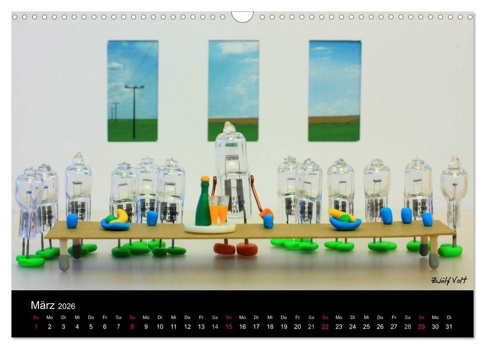 Bernie Blitz - Eine Birne sucht Erleuchtung (CALVENDO Wandkalender 2026)