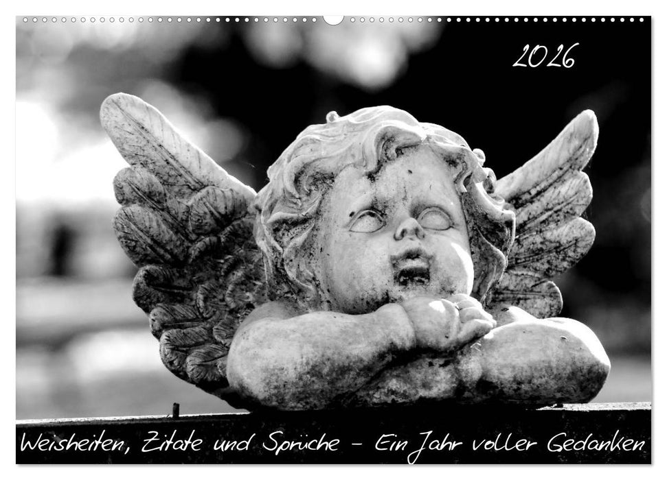 Weisheiten, Zitate und Sprüche - Ein Jahr voller Gedanken 2026 AT Version (CALVENDO Wandkalender 2026)