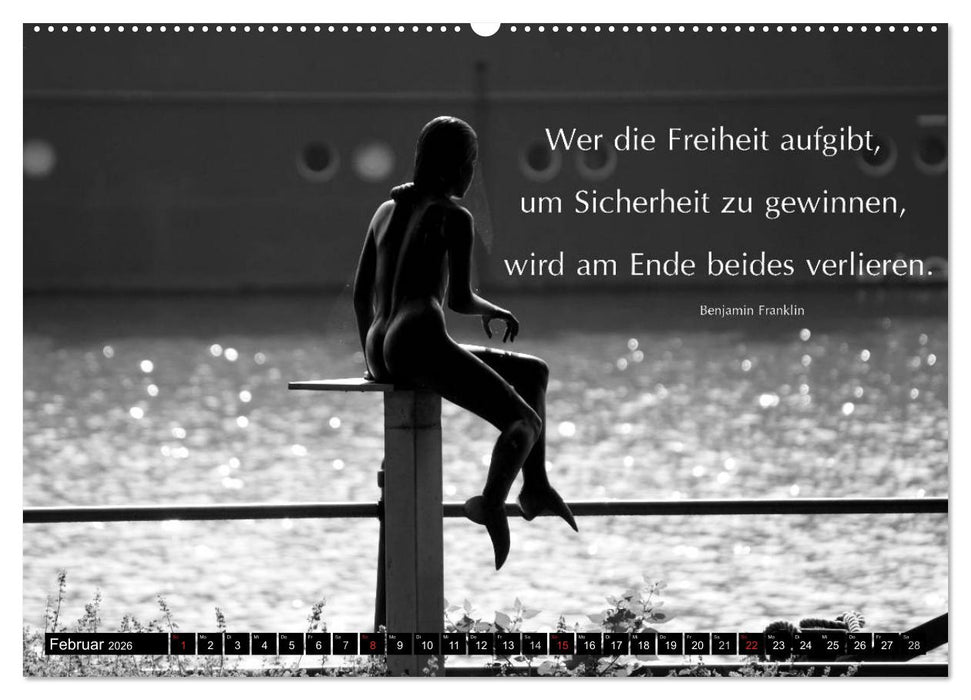 Weisheiten, Zitate und Sprüche - Ein Jahr voller Gedanken 2026 AT Version (CALVENDO Wandkalender 2026)