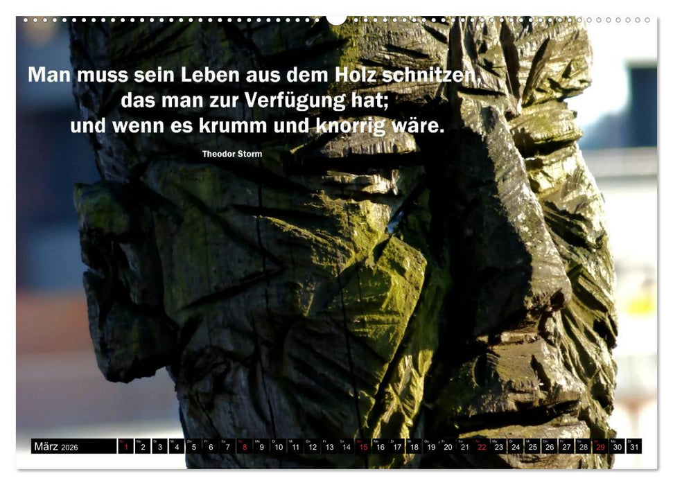 Weisheiten, Zitate und Sprüche - Ein Jahr voller Gedanken 2026 AT Version (CALVENDO Wandkalender 2026)