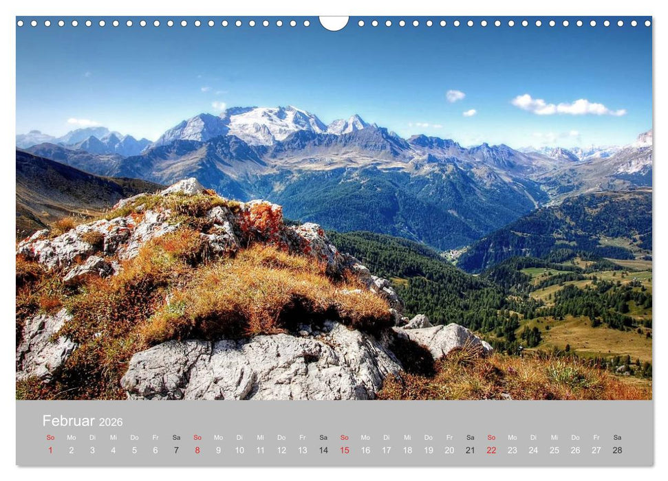 Giganten der Dolomiten - Die Dreitausender (CALVENDO Wandkalender 2026)
