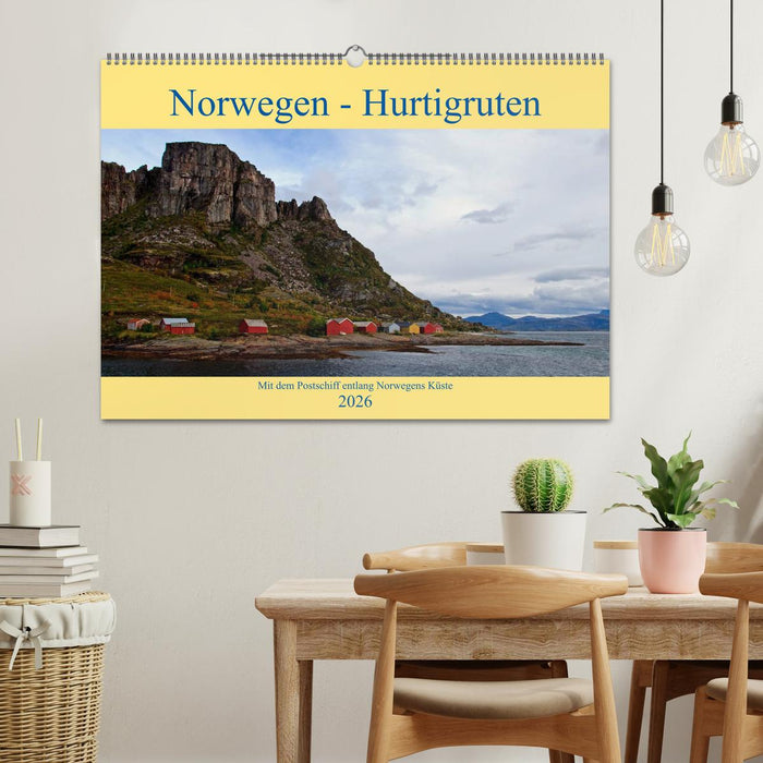 Norwegen - Hurtigruten (CALVENDO Wandkalender 2026)