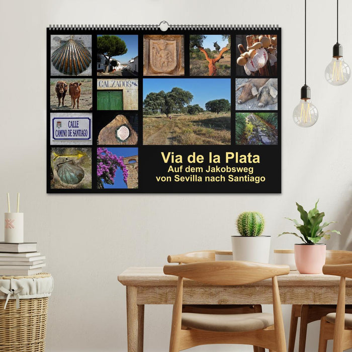 Via de la Plata - auf dem Jakobsweg von Sevilla nach Santiago (CALVENDO Wandkalender 2026)