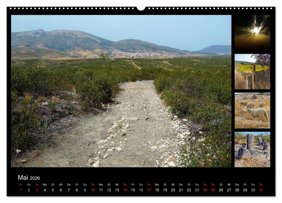 Via de la Plata - auf dem Jakobsweg von Sevilla nach Santiago (CALVENDO Wandkalender 2026)