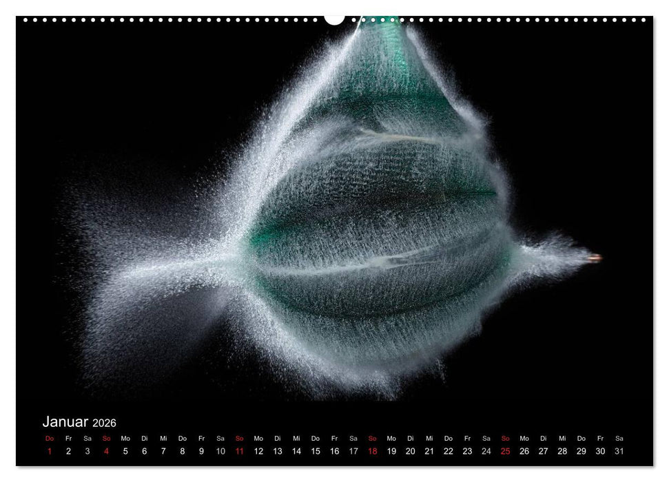 Ballistik Highspeed Fotos (CALVENDO Wandkalender 2026)