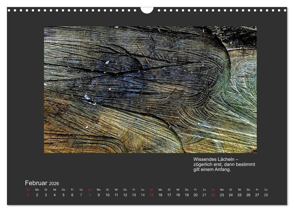 MAGIE HOLZ 2026 (CALVENDO Wandkalender 2026)