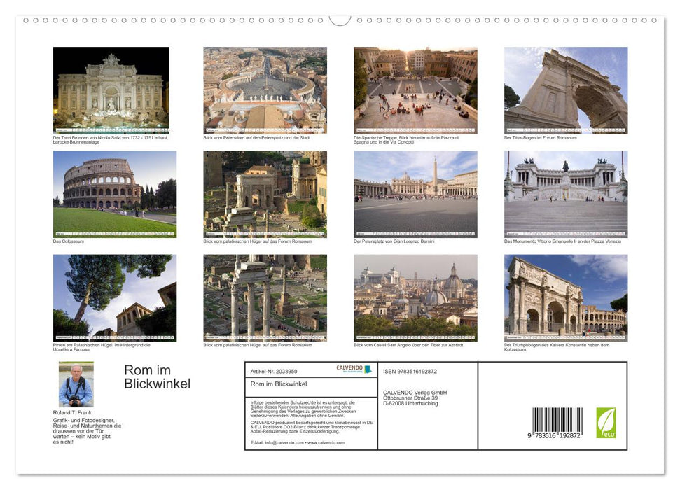Rom im Blickwinkel (CALVENDO Premium Wandkalender 2026)