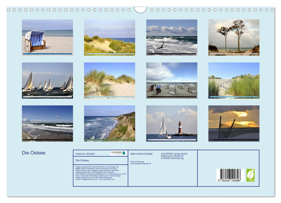 Die Ostsee (CALVENDO Wandkalender 2026)