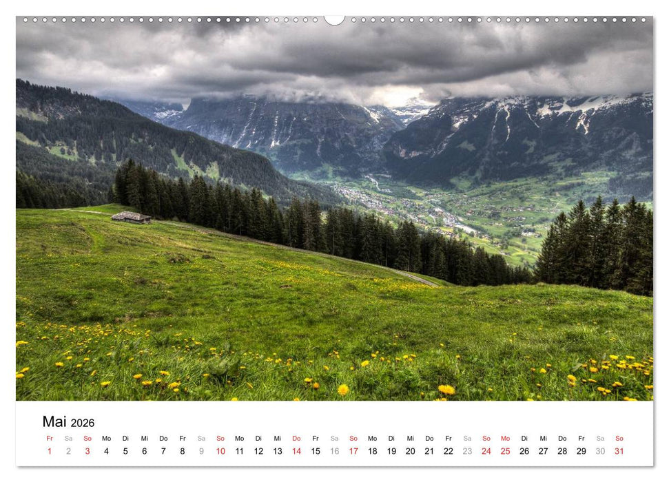 Berner Oberland (CALVENDO Premium Wandkalender 2026)
