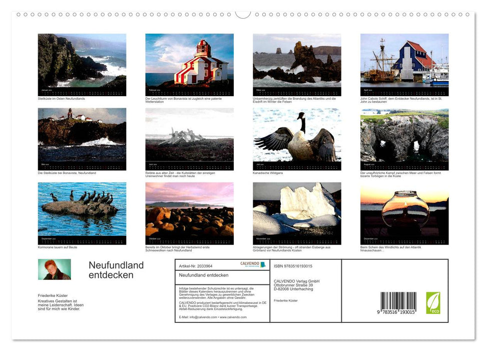 Neufundland entdecken (CALVENDO Premium Wandkalender 2026)