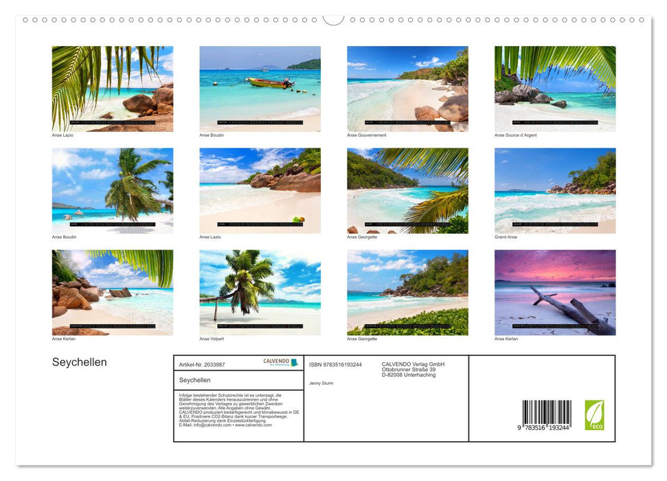 Seychellen (CALVENDO Premium Wandkalender 2026)