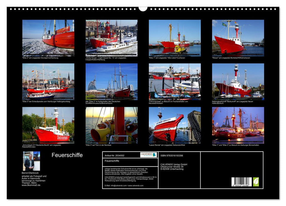 Feuerschiffe (CALVENDO Wandkalender 2026)
