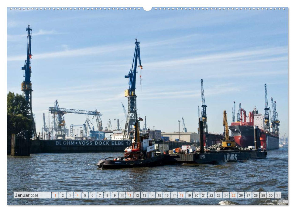 Hansestadt Hamburg (CALVENDO Premium Wandkalender 2026)