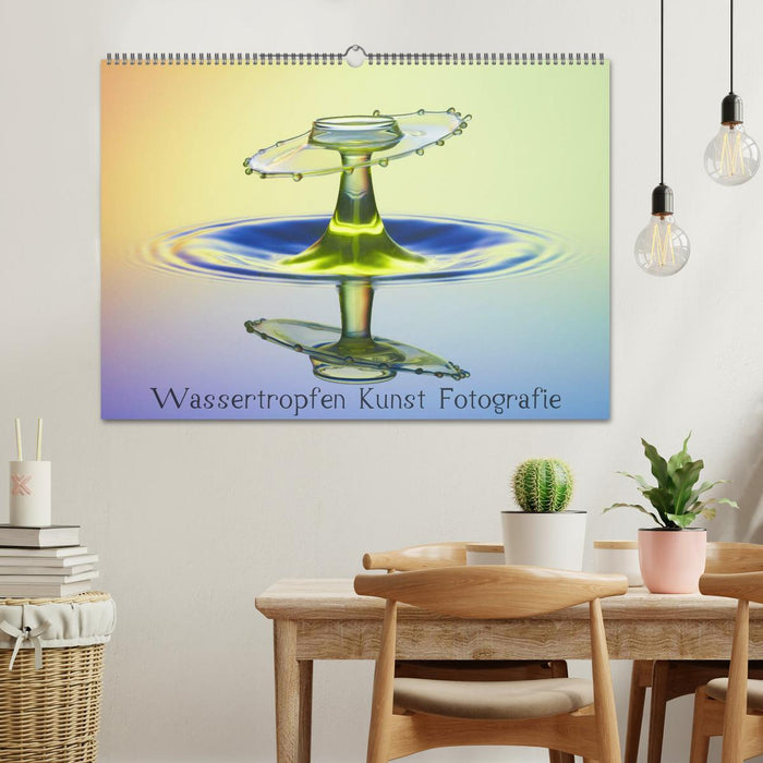 Wassertropfen Kunst Fotografie (CALVENDO Wandkalender 2026)