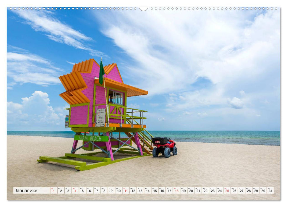 FLORIDA Paradiesischer Sonnenscheinstaat (CALVENDO Premium Wandkalender 2026)