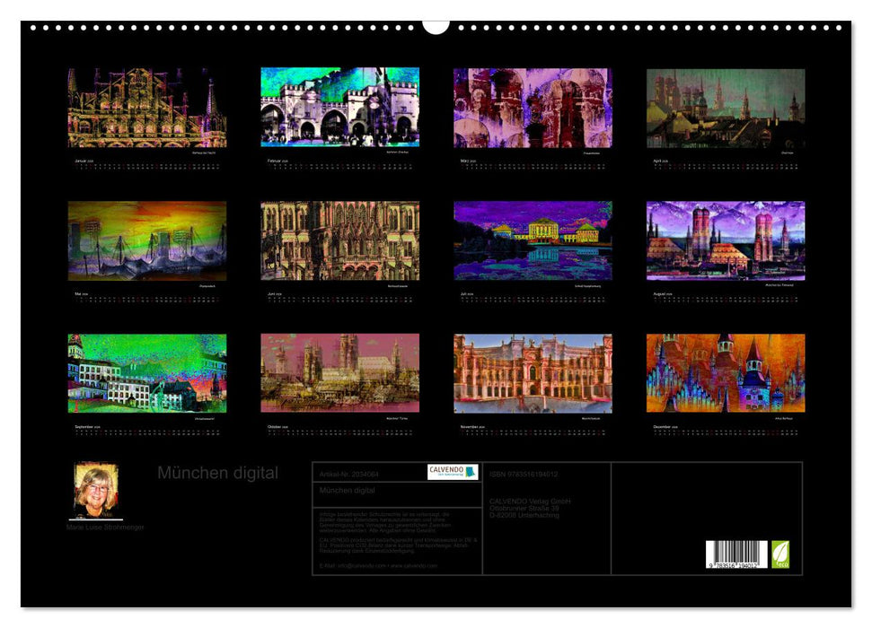München digital (CALVENDO Wandkalender 2026)