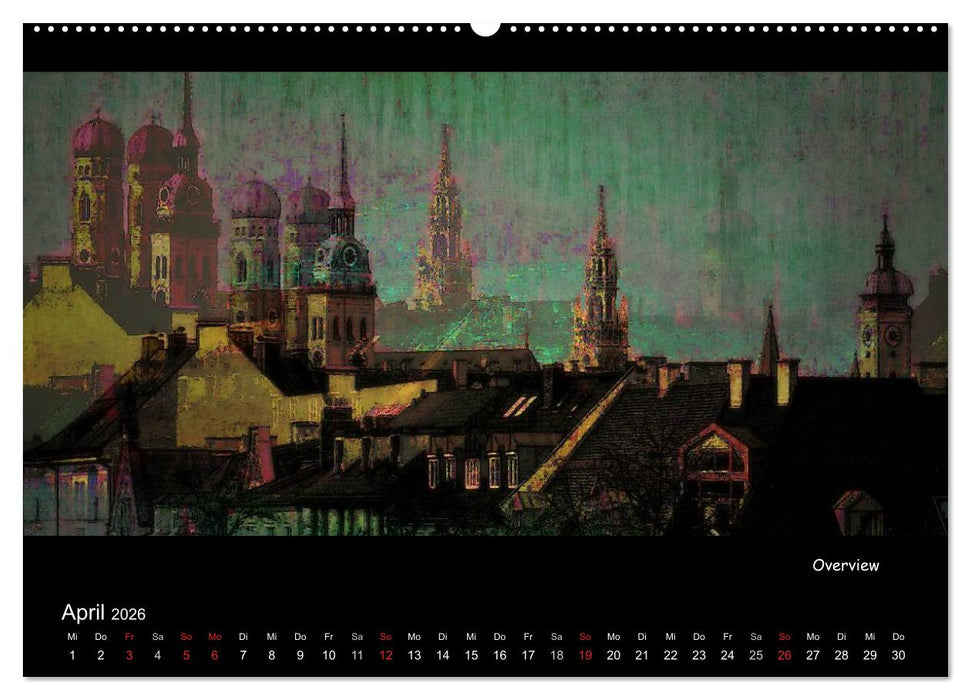 München digital (CALVENDO Wandkalender 2026)
