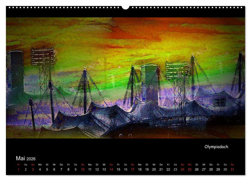 München digital (CALVENDO Wandkalender 2026)