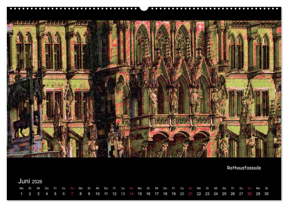 München digital (CALVENDO Wandkalender 2026)