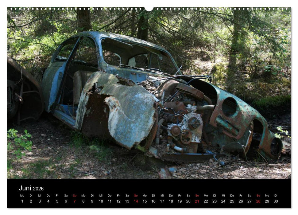 Schrottautos im Kyrkö Mosse (CALVENDO Premium Wandkalender 2026)