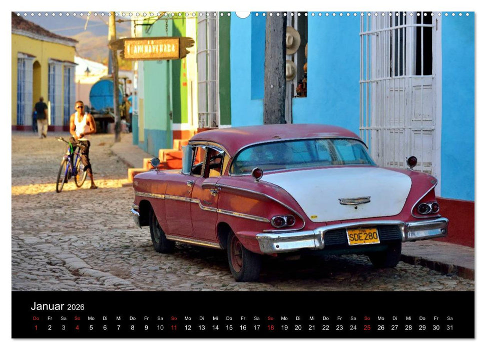 Cuba Cars (CALVENDO Premium Wandkalender 2026)