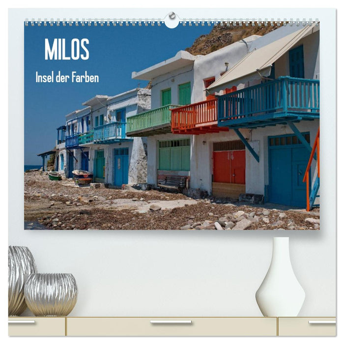 Milos, Insel der Farben (CALVENDO Premium Wandkalender 2026)