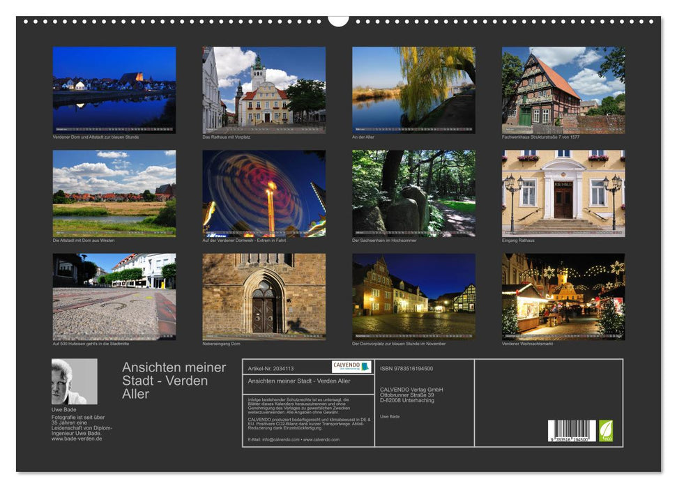 Ansichten meiner Stadt - Verden Aller (CALVENDO Wandkalender 2026)