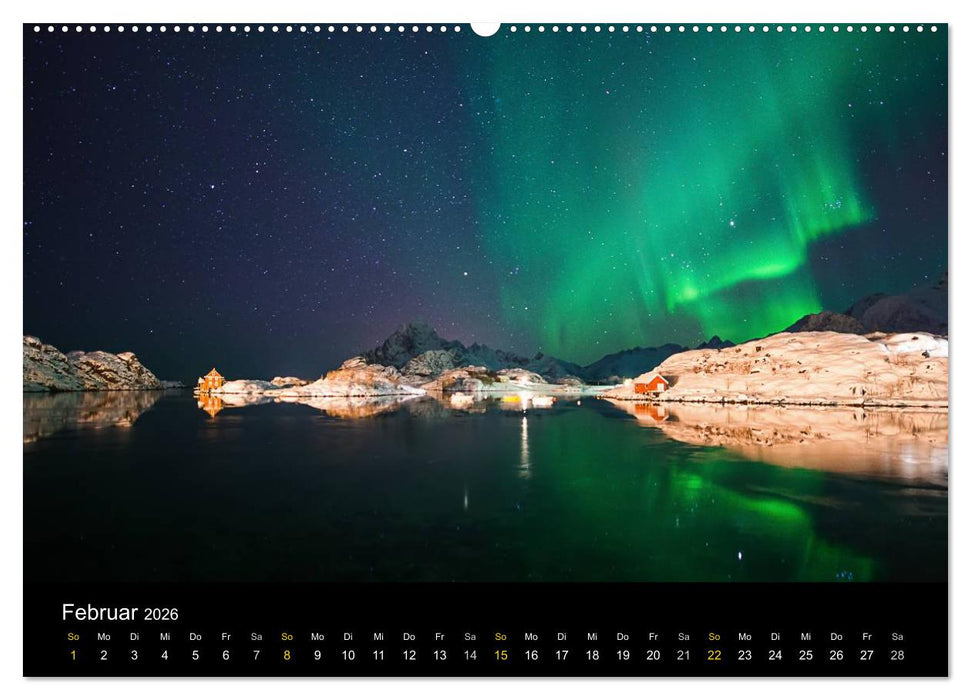 Magische Nächte - POLARLICHT (CALVENDO Premium Wandkalender 2026)