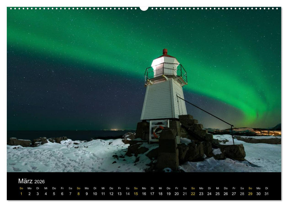 Magische Nächte - POLARLICHT (CALVENDO Premium Wandkalender 2026)