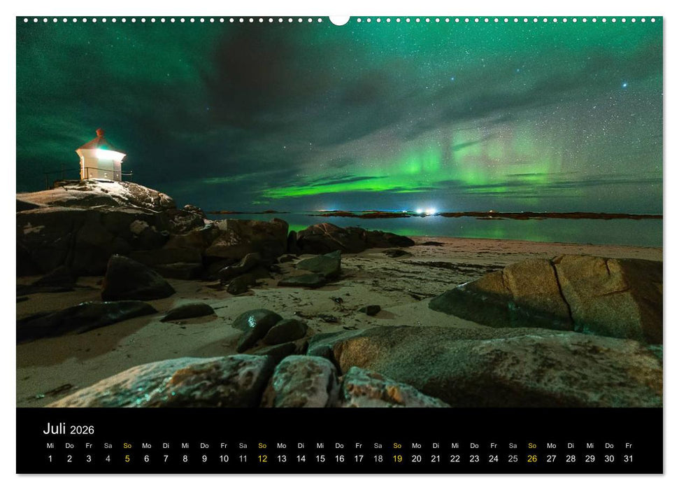 Magische Nächte - POLARLICHT (CALVENDO Premium Wandkalender 2026)