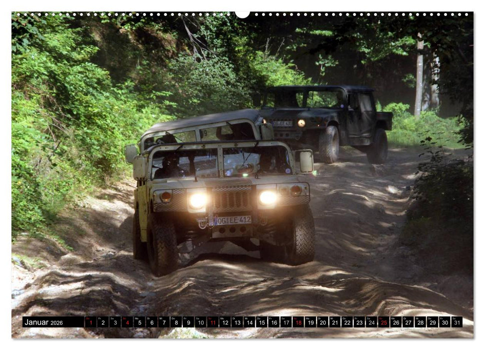 Hummer @ EnduRoMania (CALVENDO Premium Wandkalender 2026)