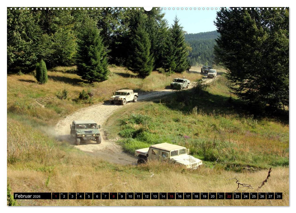 Hummer @ EnduRoMania (CALVENDO Premium Wandkalender 2026)