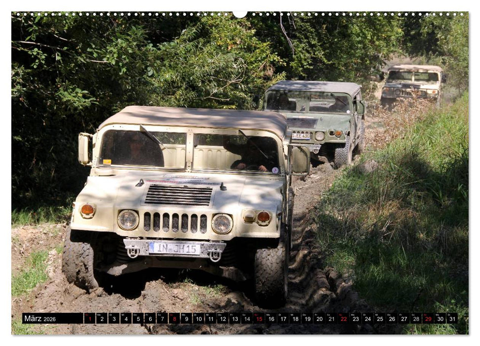 Hummer @ EnduRoMania (CALVENDO Premium Wandkalender 2026)