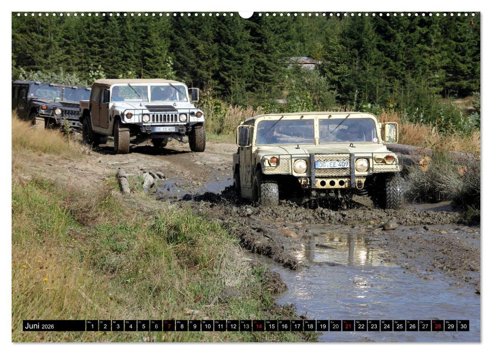 Hummer @ EnduRoMania (CALVENDO Premium Wandkalender 2026)